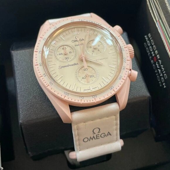 NWT Swatch X Omega Moonswatch Mission To Venus Watch - Picture 1 of 9